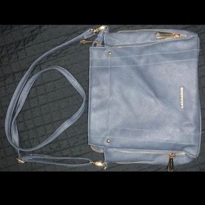 Rampage light navy blue adjustable purse